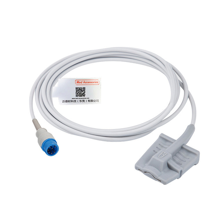 Mindray Sensor Spo2 Reutilizável de Silicona 7 Pins para Adultos Conector de Clipe de Dedo
