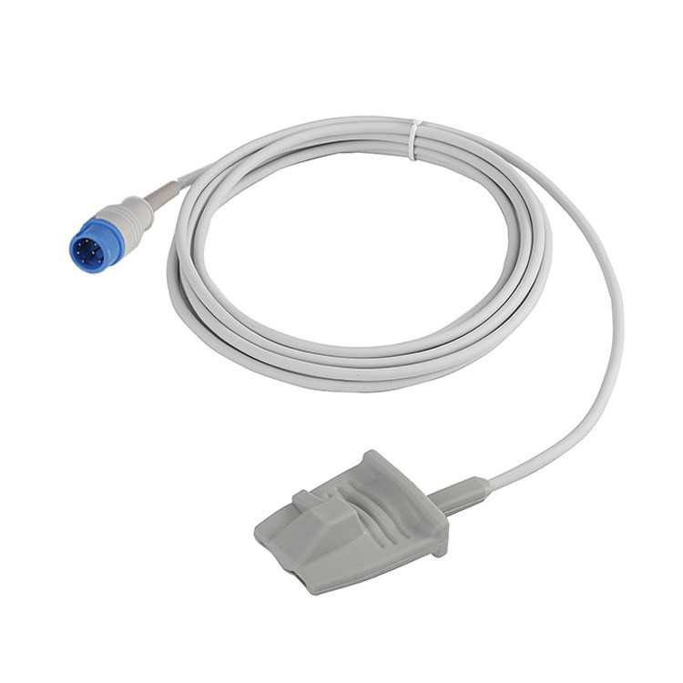 Mindray Sensor Spo2 Reutilizável de Silicona 7 Pins para Adultos Conector de Clipe de Dedo