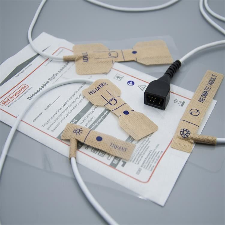 Adesivo Oxímetro de Pulso descartável Finger Probe Comprimento 90cm Cor Branca