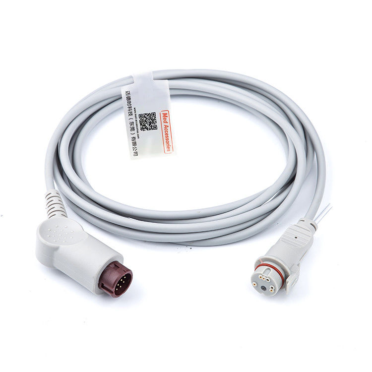 Cabo de adaptador IBP estável de 12 pinos inofensivo prático compatível HP para transdutor BD conector