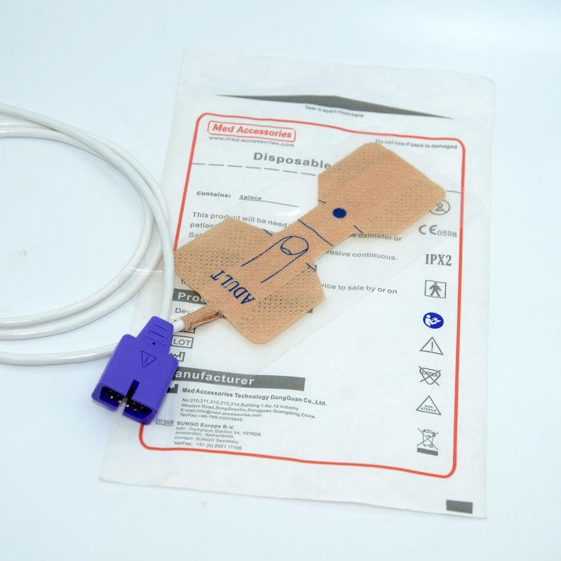 Nellcor Sensor Spo2 descartável Sonda adulta Compatível com N-550/N-560/N-595/N-600/N-600x/N-65