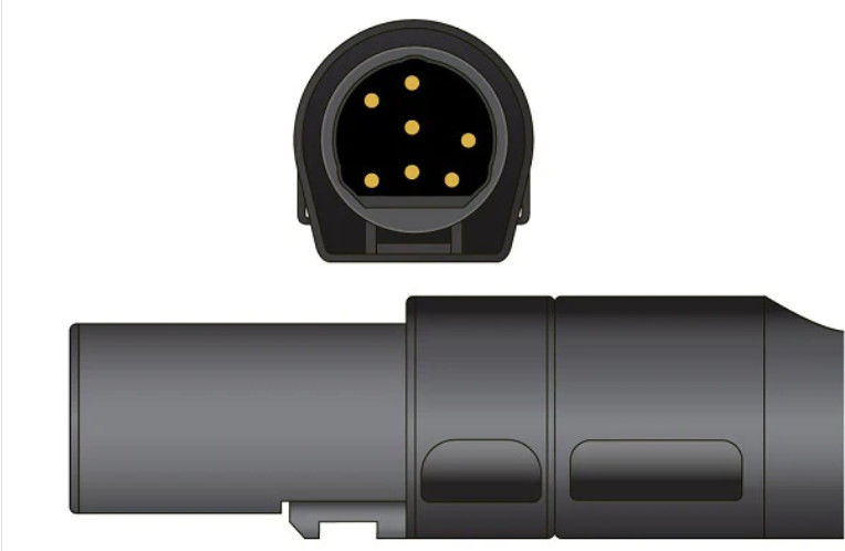 Datex GE Ohmeda Compatível Sensor SpO2 de clip de dedos de 7 pinos - OXY-F1-H