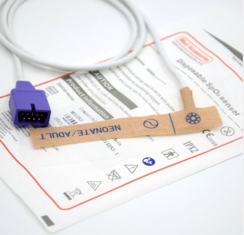 Sensor de Spo2 pediátrico portátil Nellcor Sensor de oxímetro descartável não tóxico