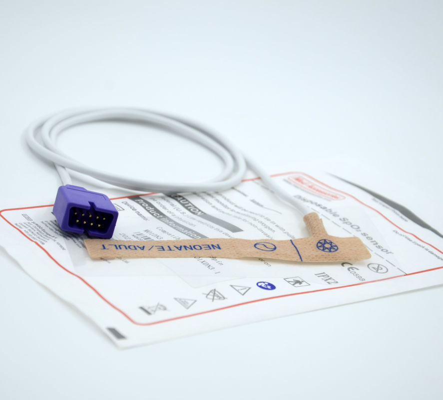 Sensor de Spo2 pediátrico portátil Nellcor Sensor de oxímetro descartável não tóxico