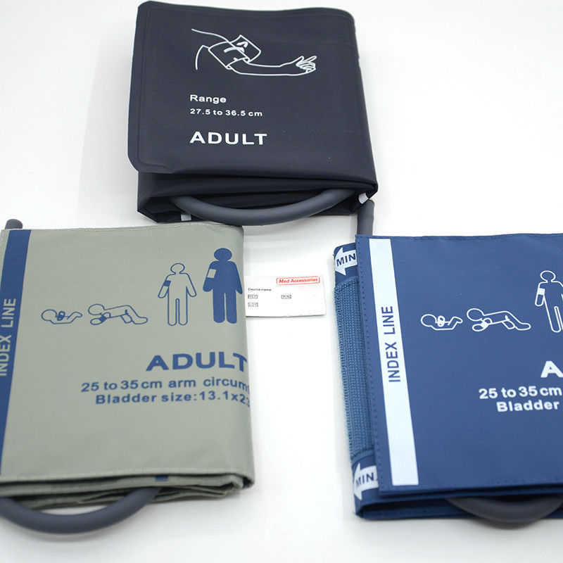 NIBP Neonatal Pediatric Pressure Cuff com Tubos Duplos OEM Multiscene NIBP Adult Cuff