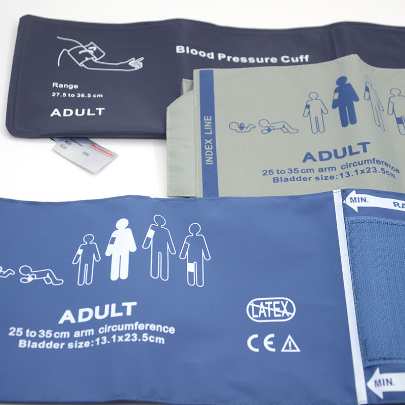 NIBP Neonatal Pediatric Pressure Cuff com Tubos Duplos OEM Multiscene NIBP Adult Cuff