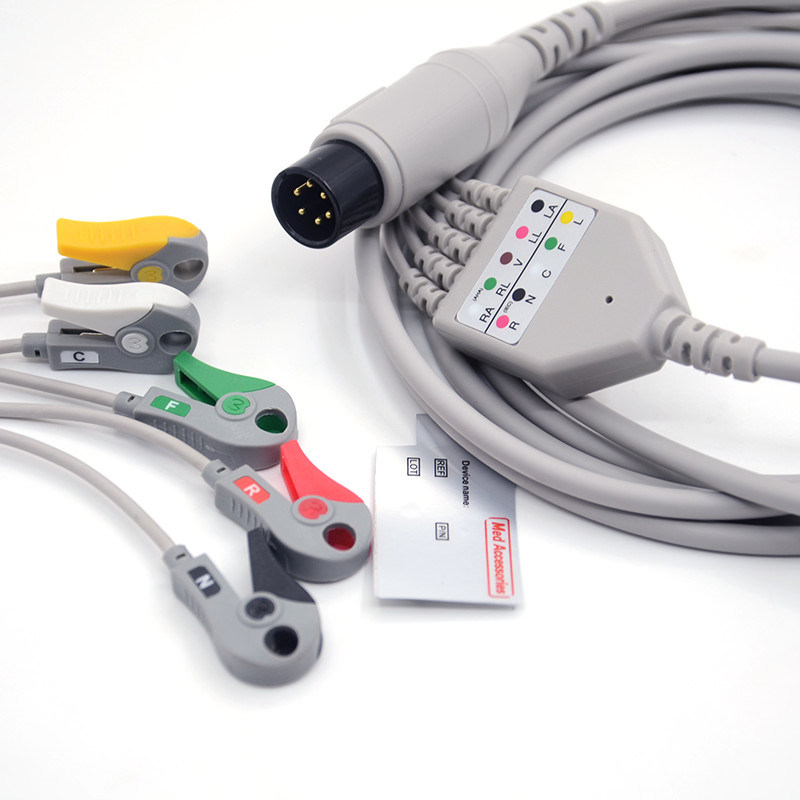 Mindray Portable Spo2 Probe Sensor Conector Redondo Pulso Oxímetro Cabo