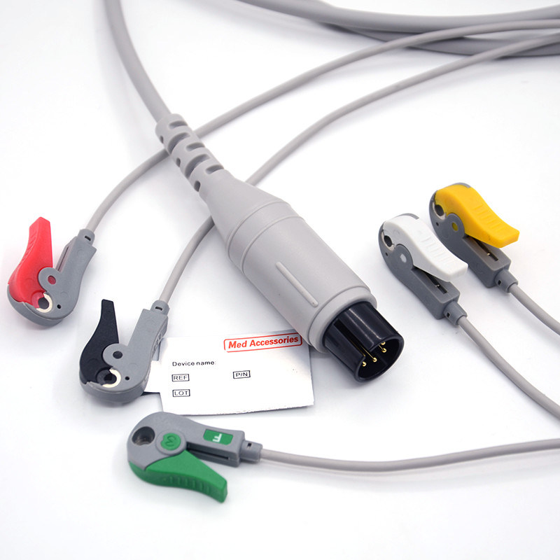 Mindray Portable Spo2 Probe Sensor Conector Redondo Pulso Oxímetro Cabo