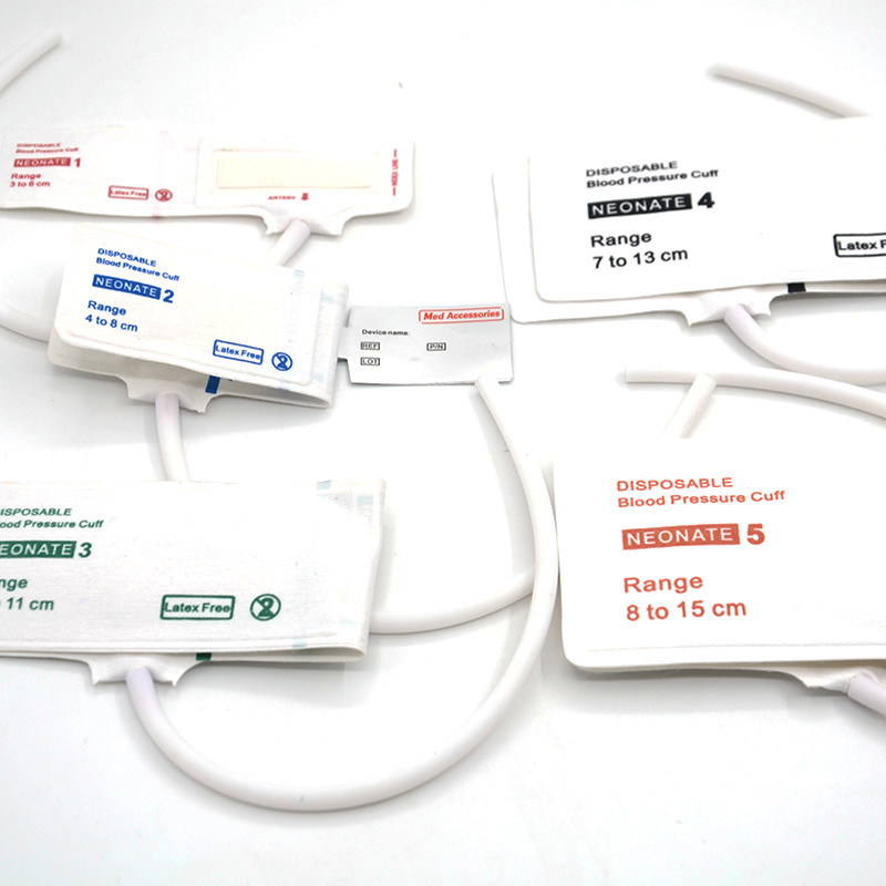 Acessórios Med ISO13485 NIBP Manchote Reutilizável Material TPU descartável Para Bebês Adultos