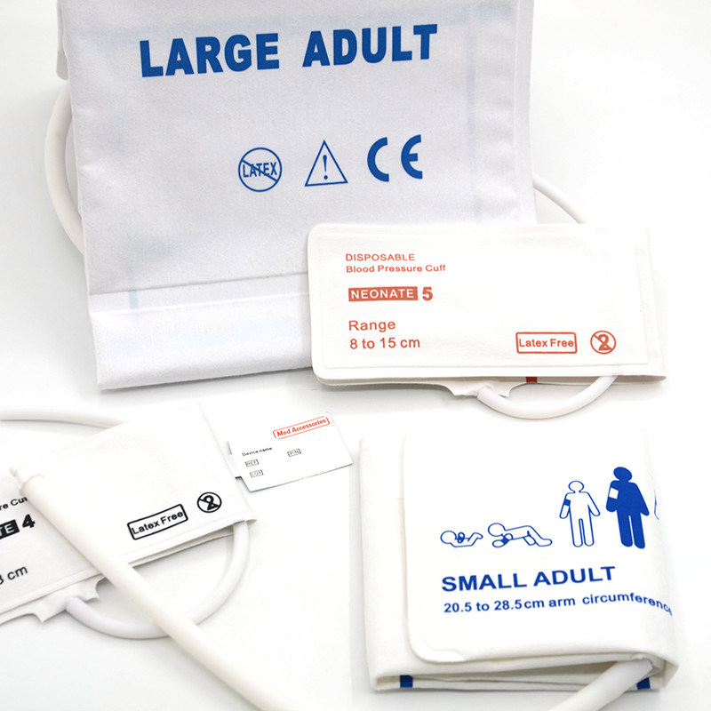 Acessórios Med ISO13485 NIBP Manchote Reutilizável Material TPU descartável Para Bebês Adultos