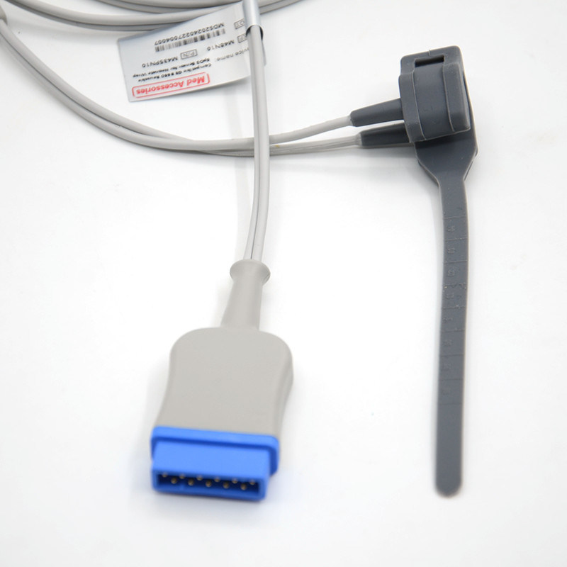 Adulto Soft Tip Spo2 Sensor 11 Pin Pulse Oximeter Probe Free Latex Reusable Neonatal Wrap