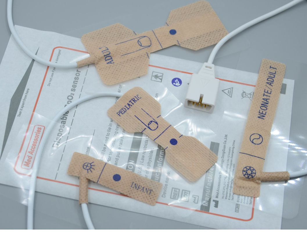 Fábrica de Adesivo Disponível para Adultos Médicos Spo2 Sensor Durável Para Monitores de Marcas Principais