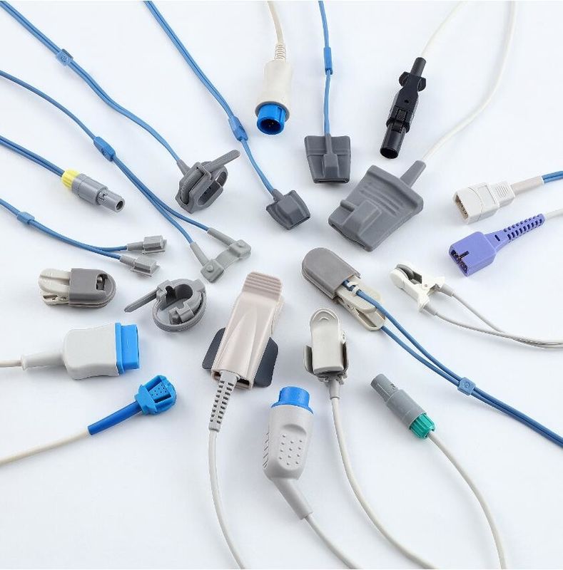 Acessórios Hospitalares Adultos Dedo da ponta do dedo Clipe de alta qualidade Compativel Nellcor Medical 9Pin Reusable SpO2 Sensor