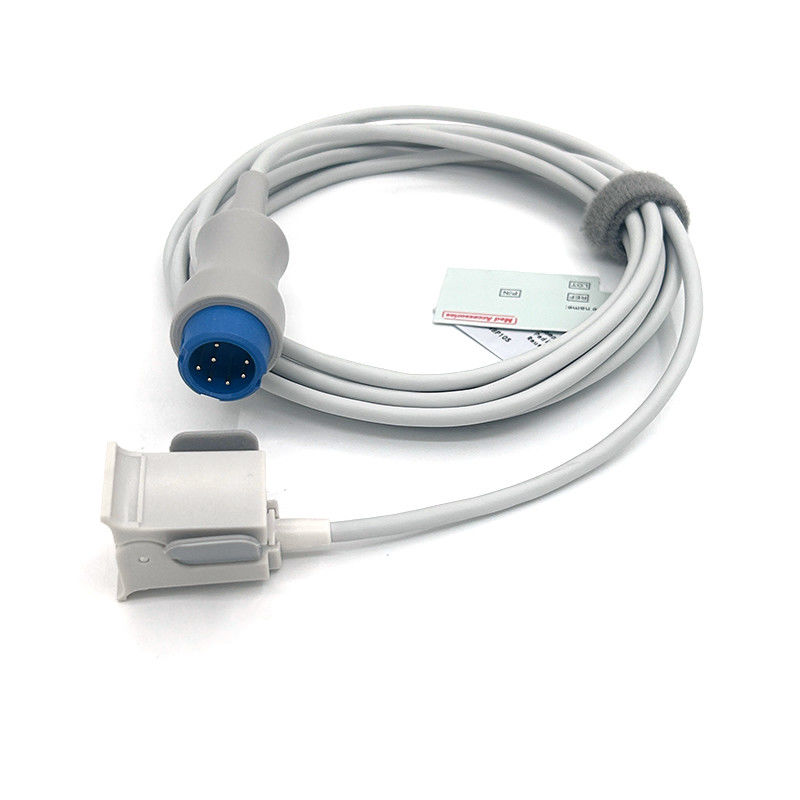 Dedo de criança TPU Cable de Sensor Spo2 cinza Single Pack para todos os tipos de doentes Mindray Certificado