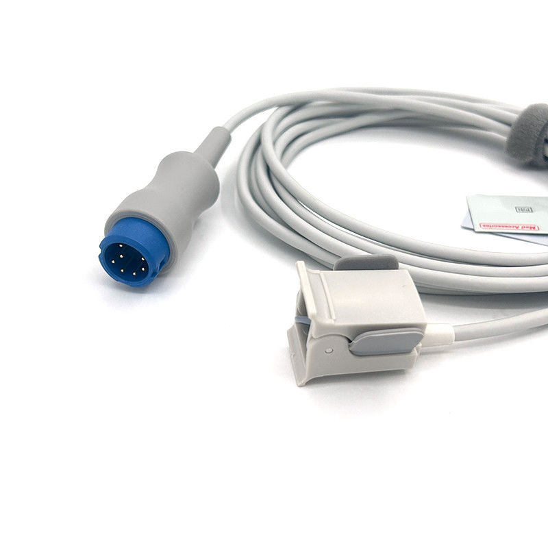Dedo de criança TPU Cable de Sensor Spo2 cinza Single Pack para todos os tipos de doentes Mindray Certificado