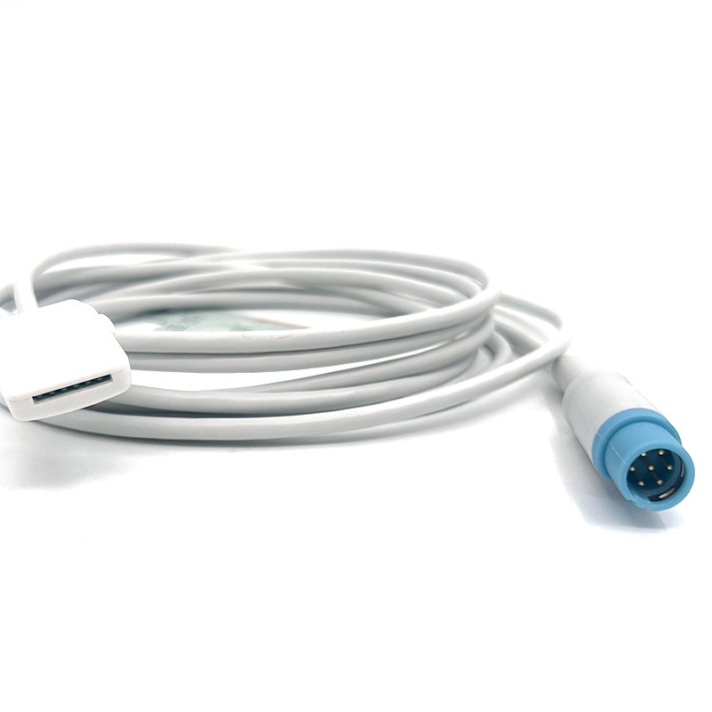 TPU cinza Spo2 Sensor Cable Single Pack para todos os tipos de pacientes para Masimo 7 Pin To Drager