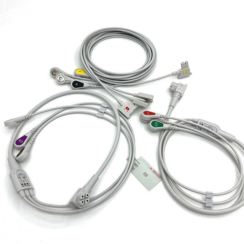 PH 10lead TC30 LEAD WIRES ECG Monitor Cable Cinza Cores Lataxe Livre Multi Função