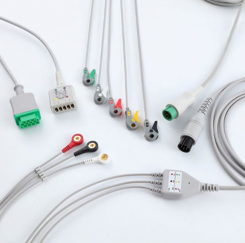 GE Helige 10 Pin ECG Monitor Cable para Acessórios Médicos 0.9m Tamanho