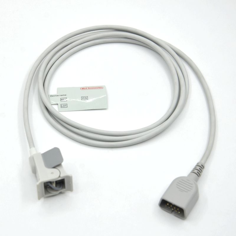 Fabricante Monitor Acessórios Dedos Pediátricos Compativel Nihon kohden 9pin Sensor SpO2 Reutilizável