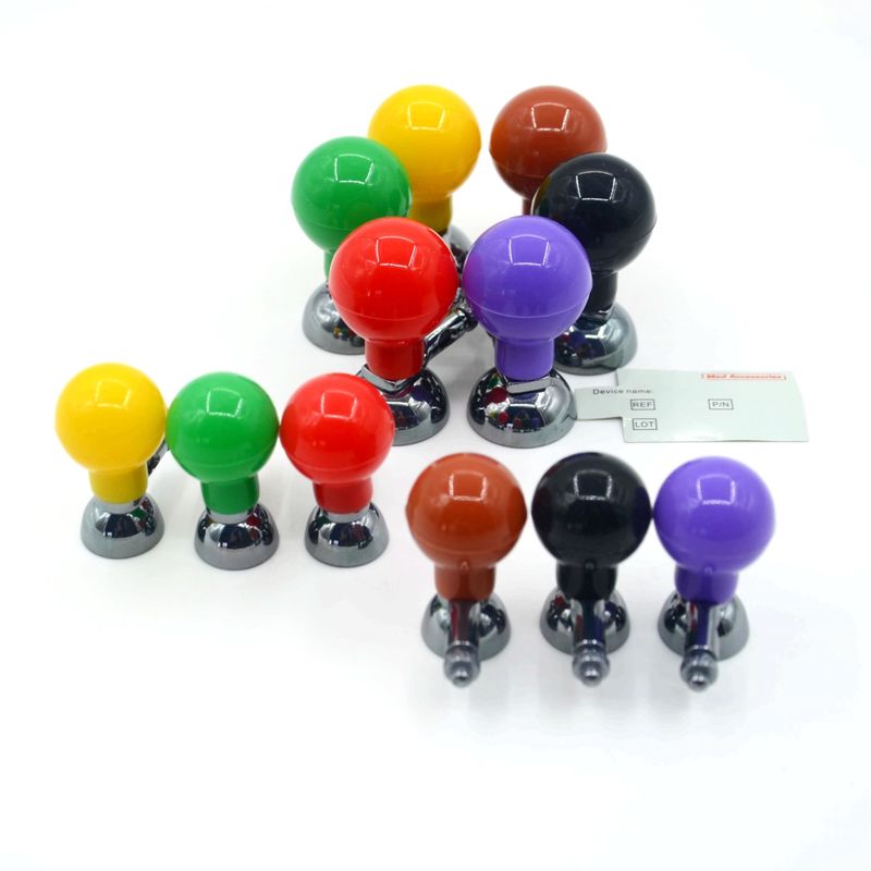 ISO13485 Bola de sucção de eletrodo de ECG pediátrico adulto com parafuso multicolor universal 6pcs/caixa