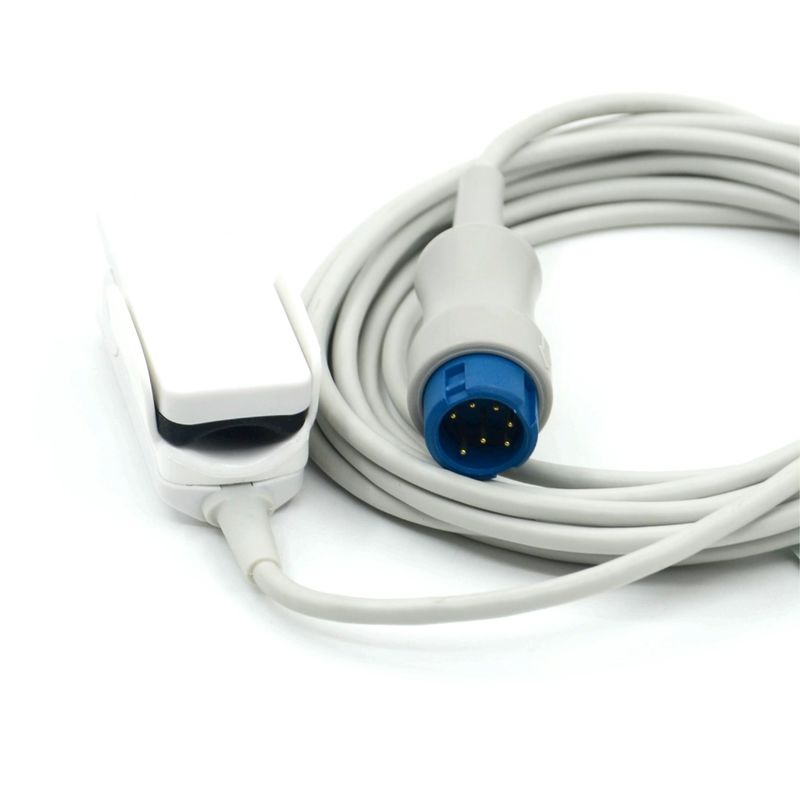 Produtor Acessórios de monitor Reutilizável Adult Clip Compativel Mindray SpO2 Sensor para T5/T8,7pin,3m