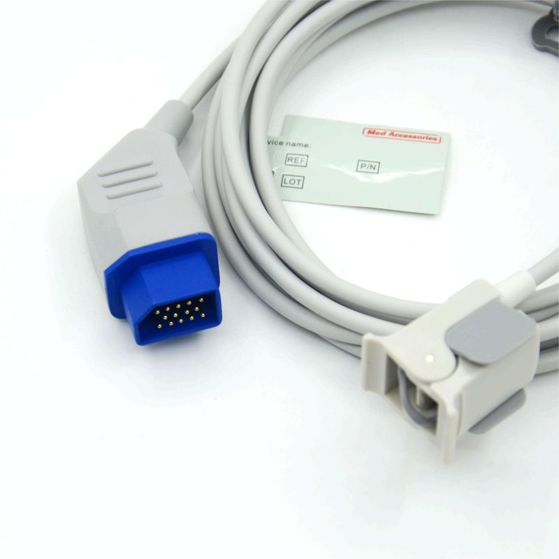 Acessórios de Monitor Reutilizáveis do Fabricante Compatíveis com Sensor Spo2 de Dedo Pediátrico Nihon Kohden Reutilizável 14 Pinos