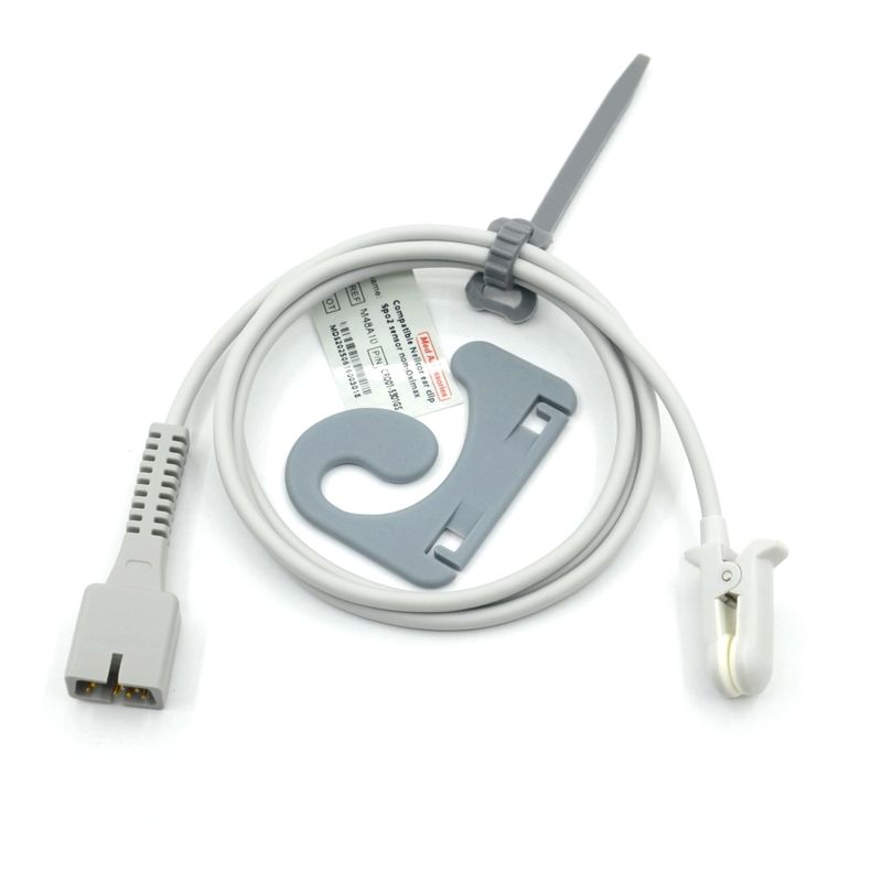 Acessórios para Monitor de Fabricante Reutilizáveis Compatíveis Nellcor PM-50, PM-60 NPB 40 Sensor SpO2 de Clipe de Orelha de 7 Pinos