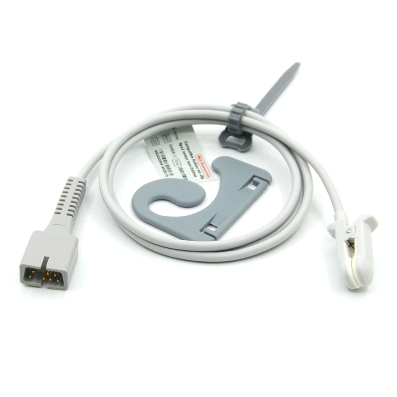Acessórios para Monitor de Fabricante Reutilizáveis Compatíveis Nellcor PM-50, PM-60 NPB 40 Sensor SpO2 de Clipe de Orelha de 7 Pinos