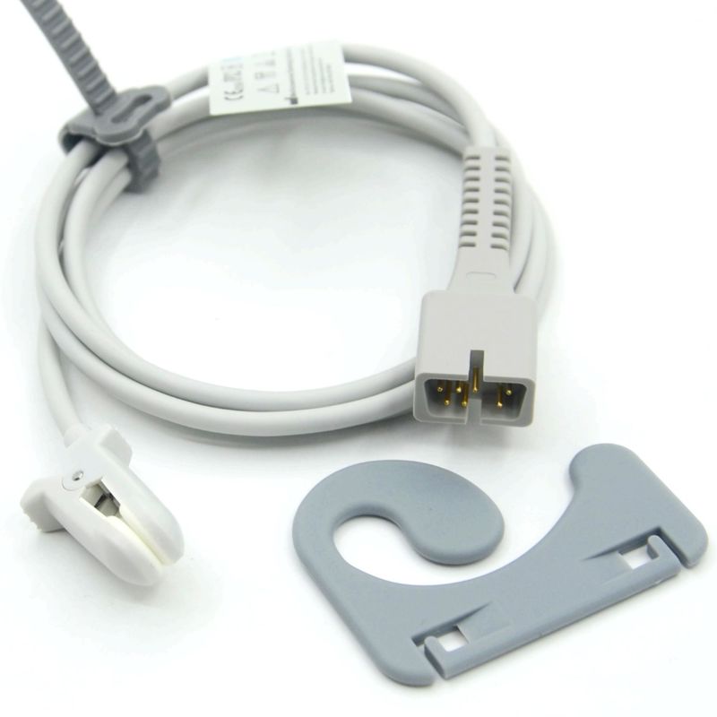 Acessórios para Monitor de Fabricante Reutilizáveis Compatíveis Nellcor PM-50, PM-60 NPB 40 Sensor SpO2 de Clipe de Orelha de 7 Pinos