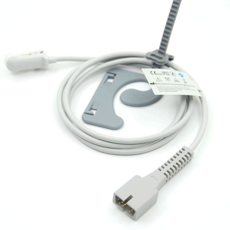 Acessórios para Monitor de Fabricante Reutilizáveis Compatíveis Nellcor PM-50, PM-60 NPB 40 Sensor SpO2 de Clipe de Orelha de 7 Pinos