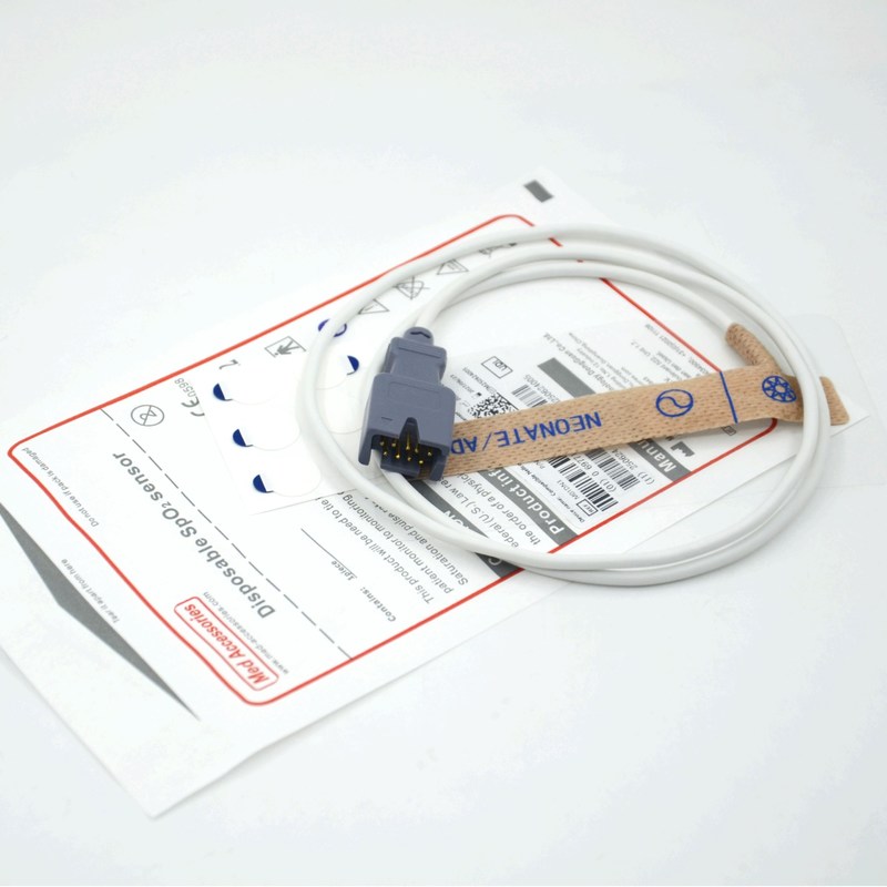 Fornecedor de Acessórios Médicos Compatível com Sensor SpO2 Descartável Masim 2329 Neonatal/Adulto 9 pinos