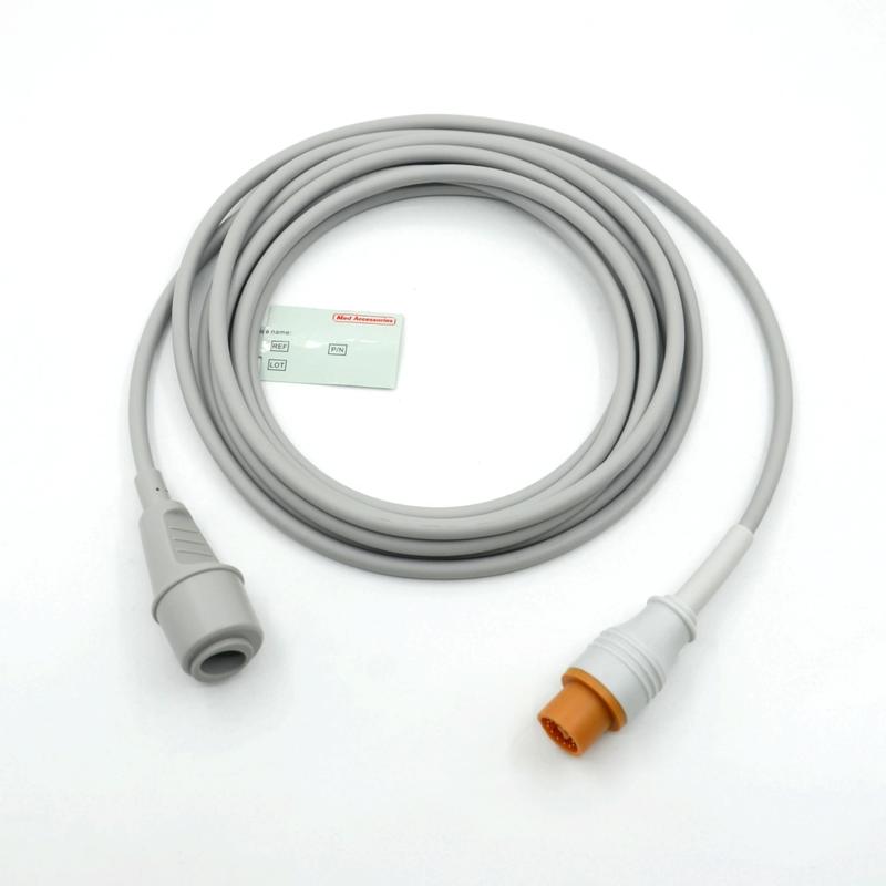 Acessório de monitor médico Prático de cor cinza Compativel Fukuda To Edward Multi Função IBP Cable