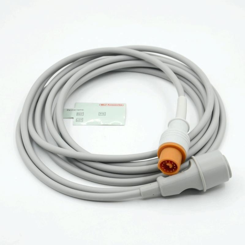 Acessório de monitor médico Prático de cor cinza Compativel Fukuda To Edward Multi Função IBP Cable