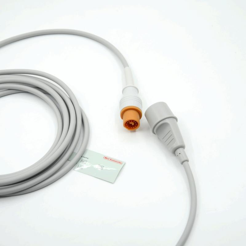 Acessório de monitor médico Prático de cor cinza Compativel Fukuda To Edward Multi Função IBP Cable