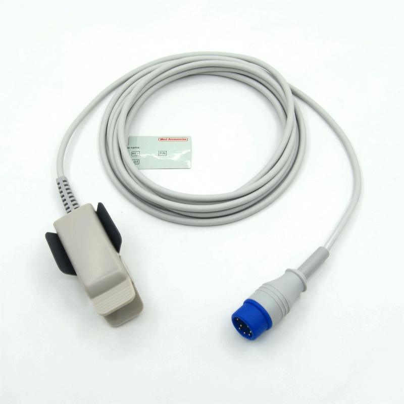 Sensor SpO2 para Monitor Compatível Zoll M2 Reutilizável Adulto Clip Fabricante Acessórios