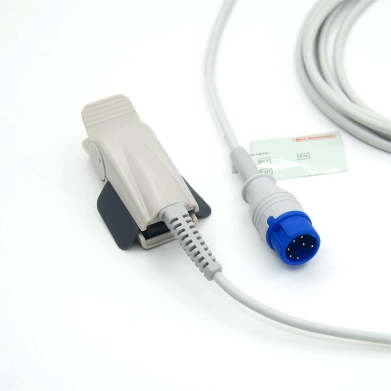 Sensor SpO2 para Monitor Compatível Zoll M2 Reutilizável Adulto Clip Fabricante Acessórios