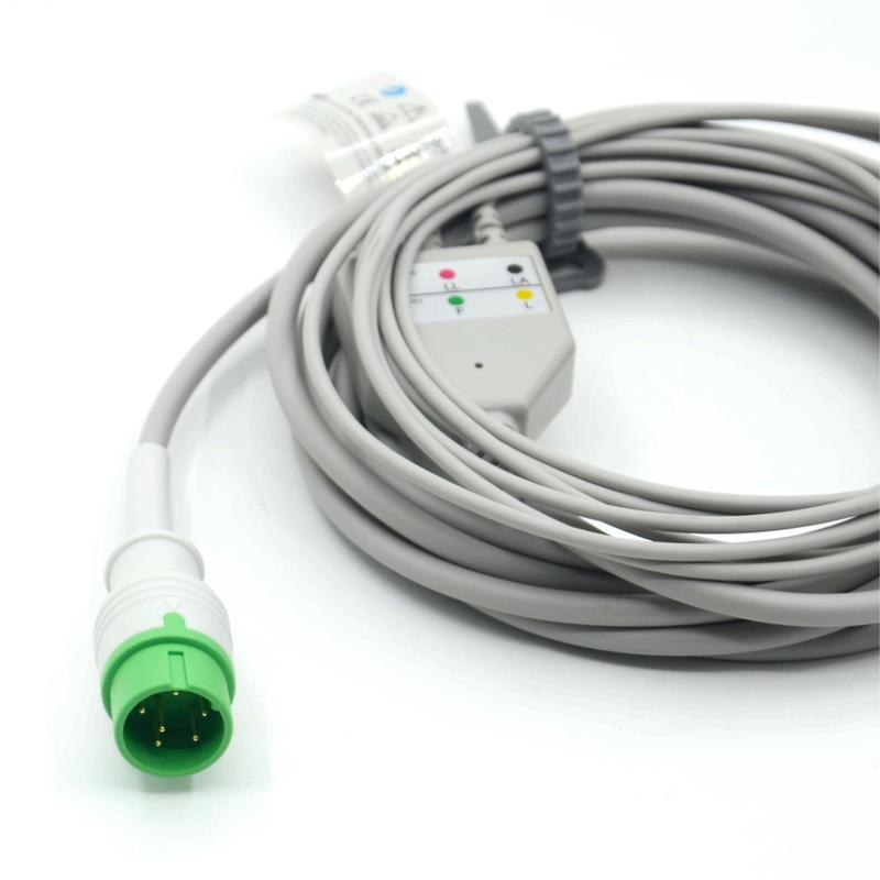 Conector de alta qualidade compatível com Zoncare 3 Cable ECG ECG IEC Snap para acessórios médicos