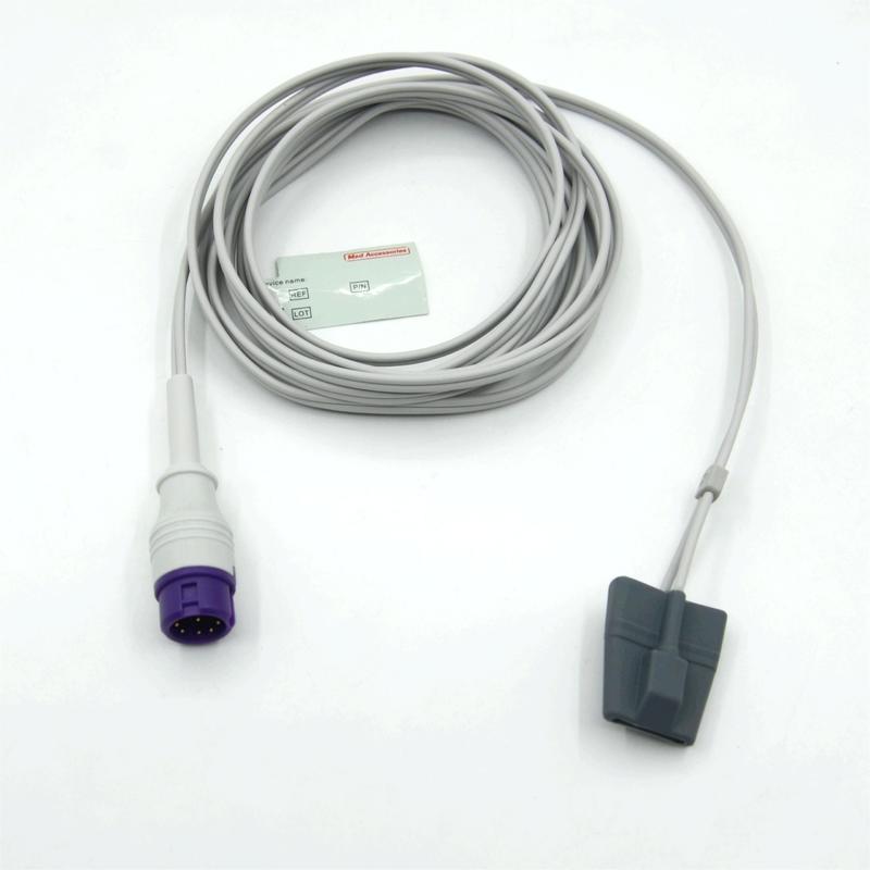Sensor SpO2 compatível com Mindray Epm15 reutilizável para monitor de acessórios macios pediátricos do fabricante