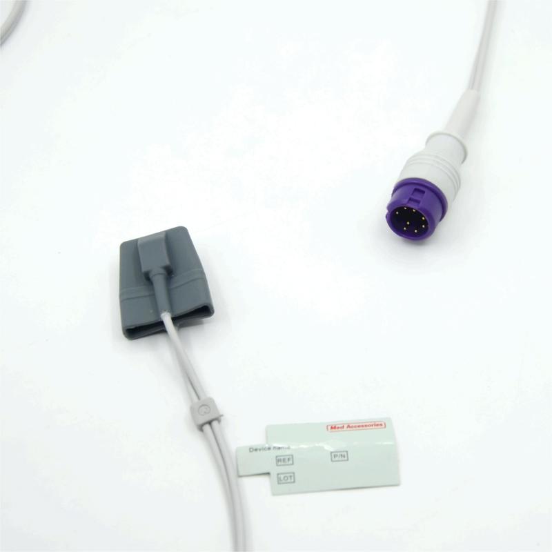 Sensor SpO2 compatível com Mindray Epm15 reutilizável para monitor de acessórios macios pediátricos do fabricante