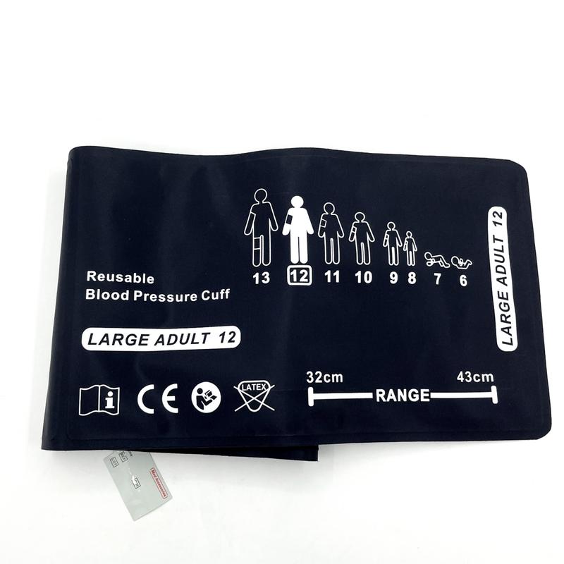 Reusable 32-43cm Compatible Welch Allyn Flexiport Reusable NIBP Cuffs 12 Large Adult
