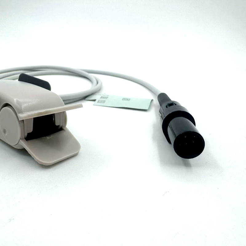 Fabricante de alta qualidade Acessórios de monitor médico Reutilizável Clip adulto SpO2 Sensor compatível GE