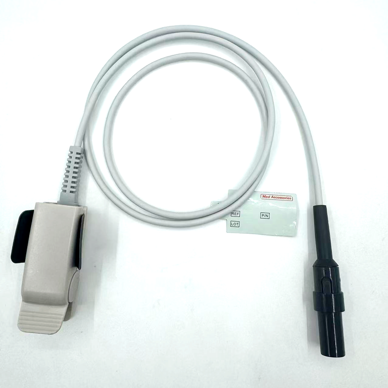 Fabricante de alta qualidade Acessórios de monitor médico Reutilizável Clip adulto SpO2 Sensor compatível GE