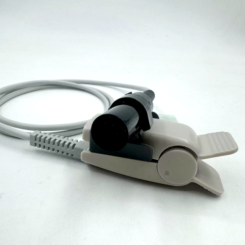 Fabricante de alta qualidade Acessórios de monitor médico Reutilizável Clip adulto SpO2 Sensor compatível GE