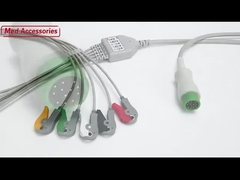 Acessórios Médicos BCI ECG Monitor Cable 6 Pin 5 Leads Multipurpose 0.9m Tamanho