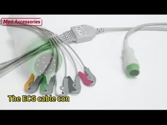 Multi Função ECG ECG Cabos Médicos Práticos Compatíveis Drager Siemens